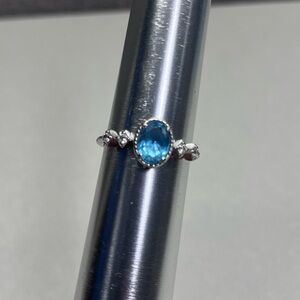 Blue and Purple Gemstone Ring